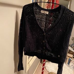 ABERCROMBIE cropped knit cardigan
